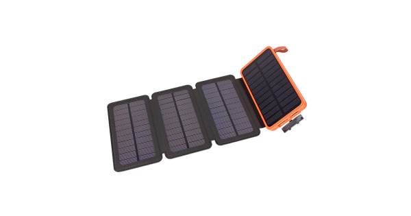 Solar Power Bank With Fixed Or Detachable Solar Mats 5v Dual Usb